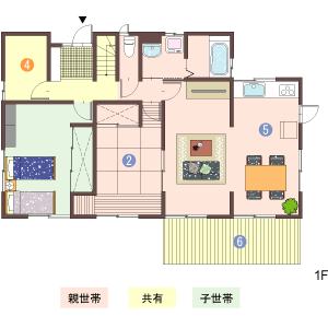 間取り：ほどほど同居1F