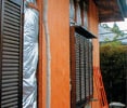 画像：構造用合板による補強（外部）
