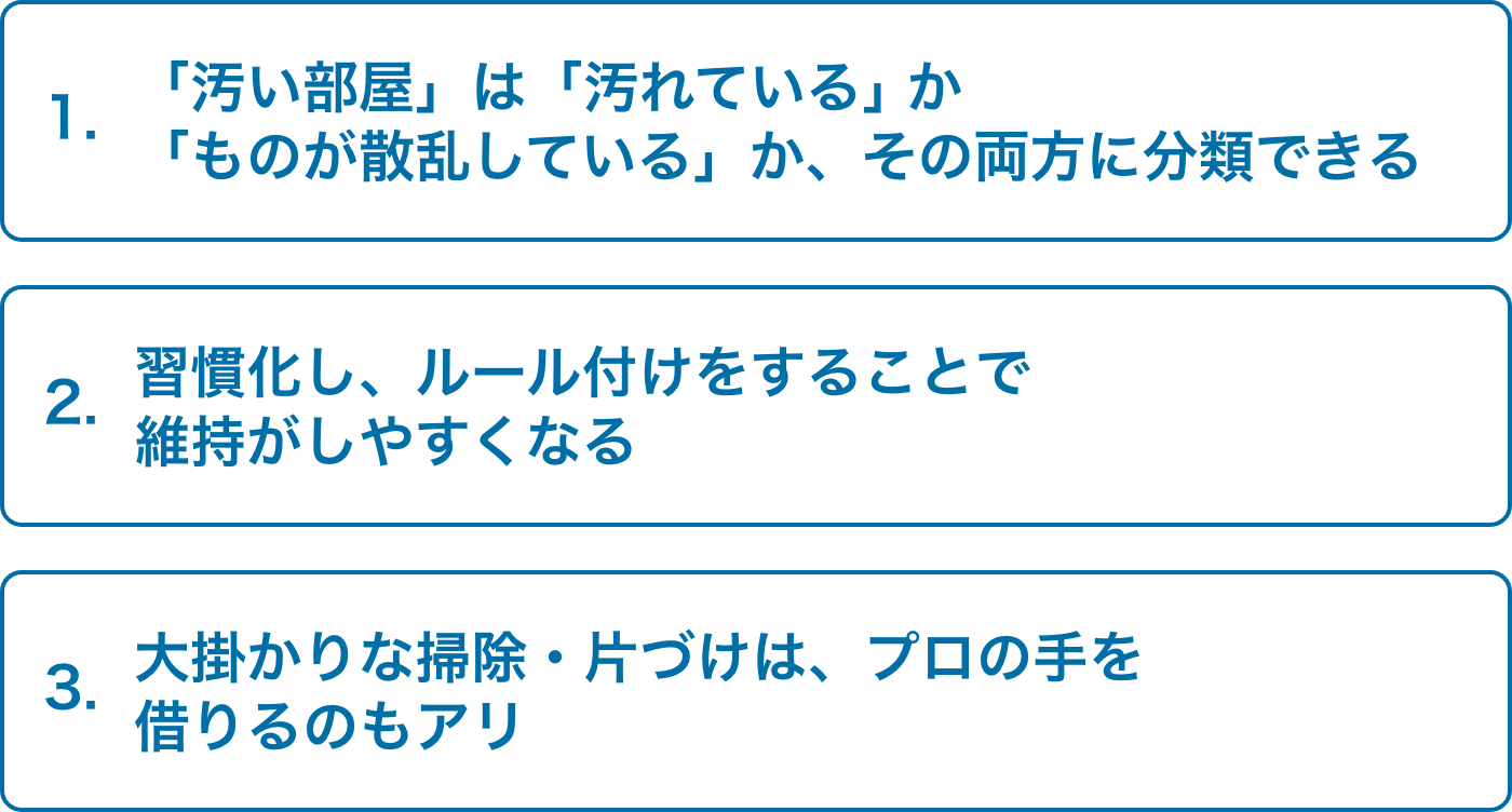 掃除と片付けの違いとは プロに任せた場合の費用 概要まで徹底解説 ウチノコトサービス リフォーム 増改築ならミサワリフォーム 住宅のミサワホーム