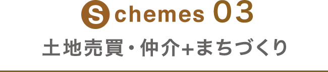 Schemes03 土地売買･仲介+まちづく