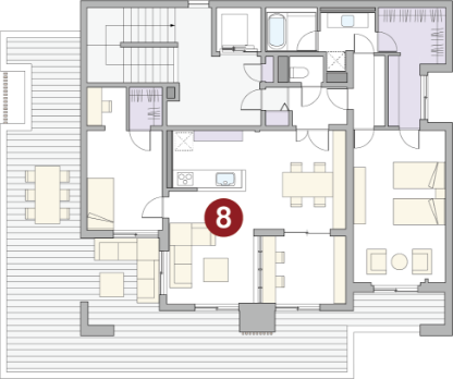 5F／住戸の平面図