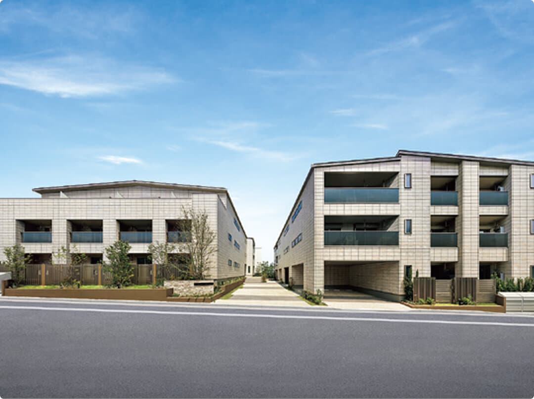 2棟のマンション