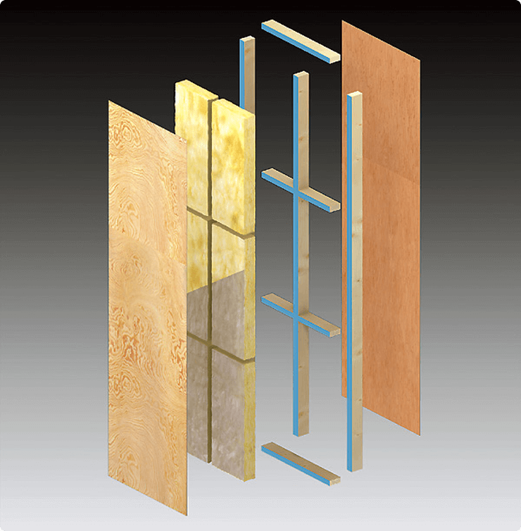 木質パネルの構造（外壁パネル）〈イメージ〉