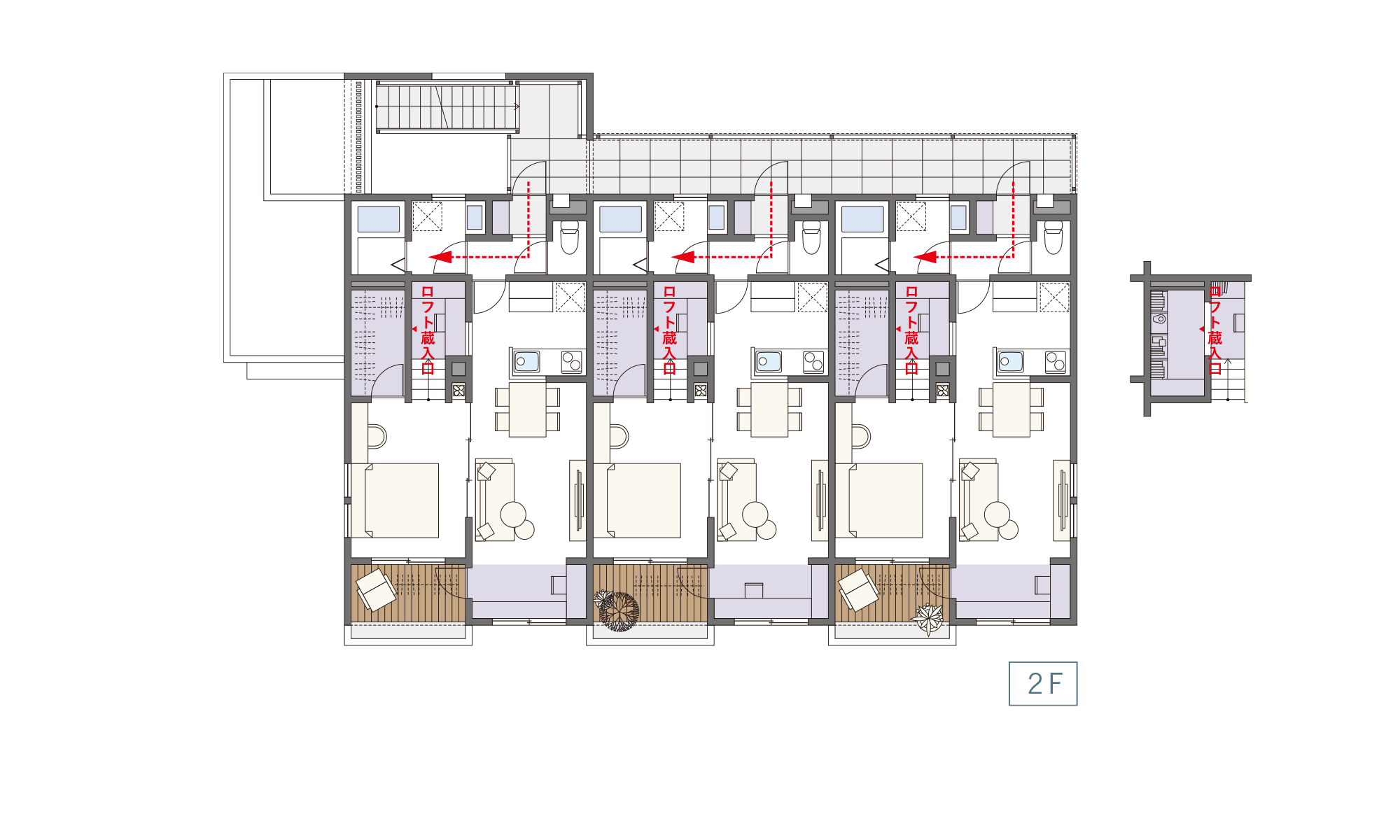 2-worklabo 2階建 2階平面図