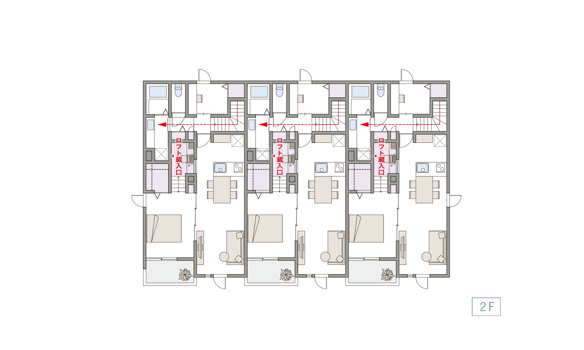 2-worklabo 2階建 2階平面図