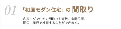 和風モダン住宅の間取り