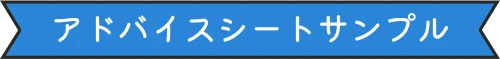 アドバイスシートサンプル